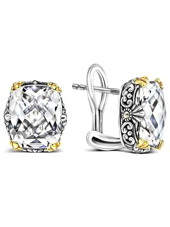 Серьги с английским замком из серебра