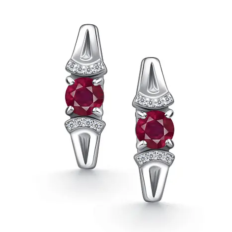 Серьги с английским замком из серебра