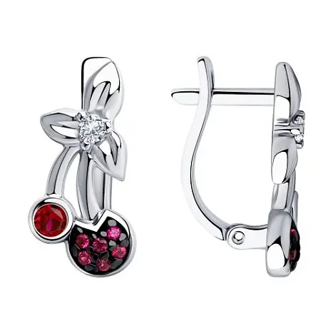 Серьги детские из серебра