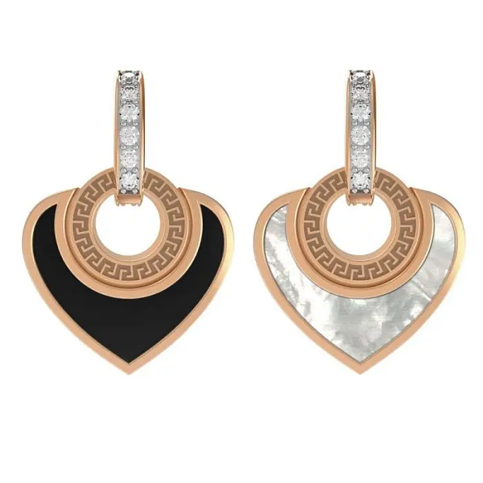 Подвеска декоративная из красного золота