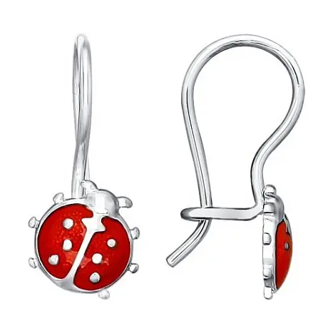 Серьги детские из серебра