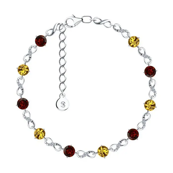 Браслет декоративный из серебра