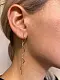 Серьги цепочки из позолоты