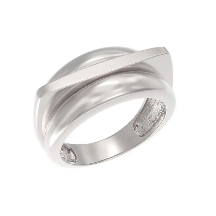 Кольцо декоративное из серебра вид 1