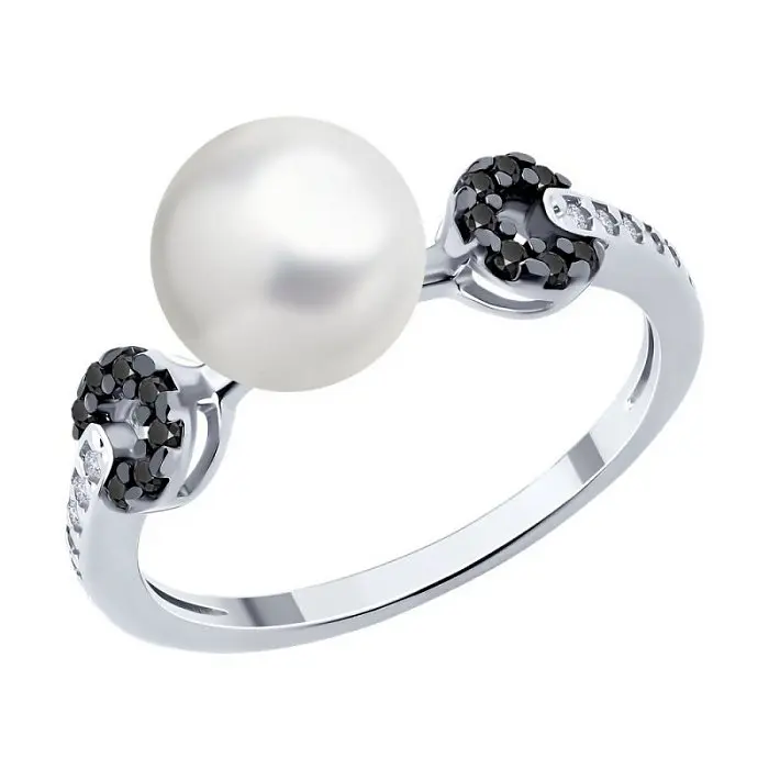 Кольцо декоративное из серебра