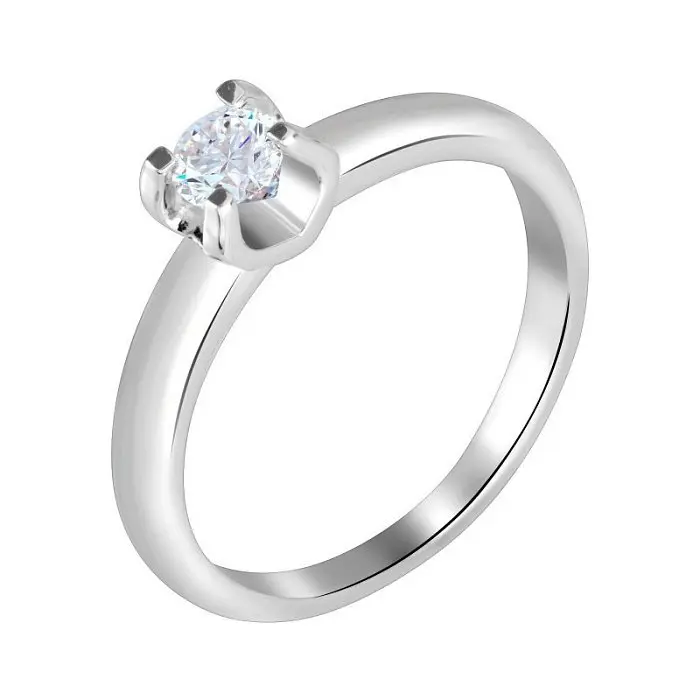 Кольцо декоративное из серебра вид 1