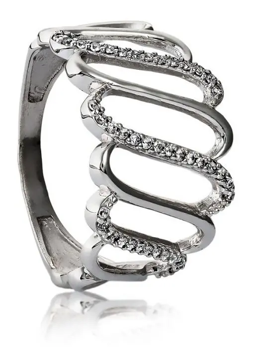 Кольцо декоративное из серебра