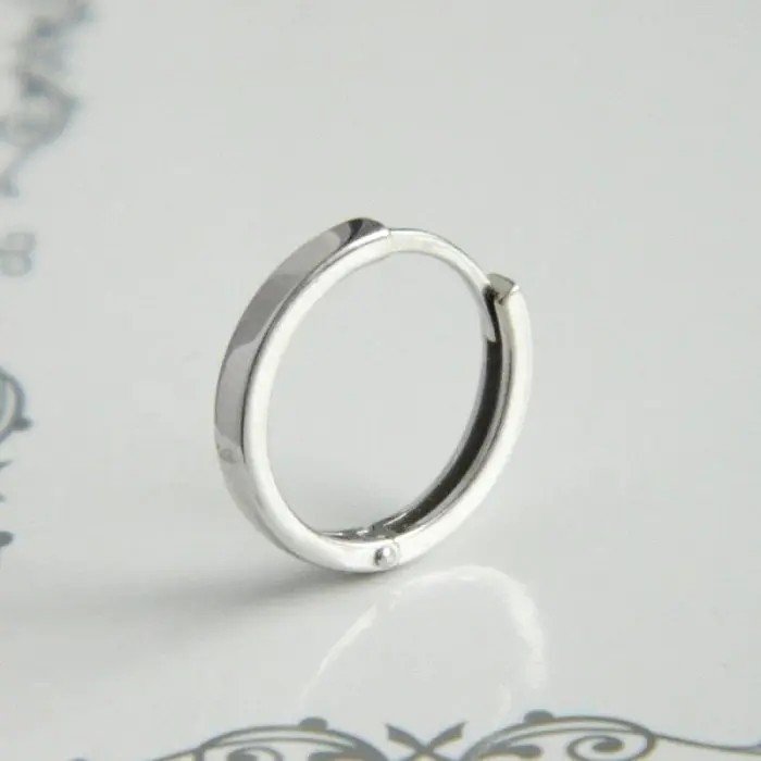 Серьги конго из серебра