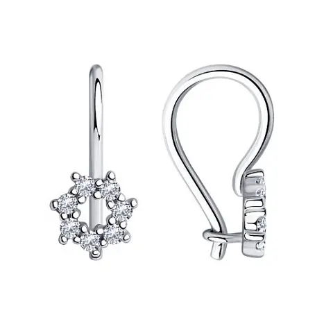 Серьги детские из серебра