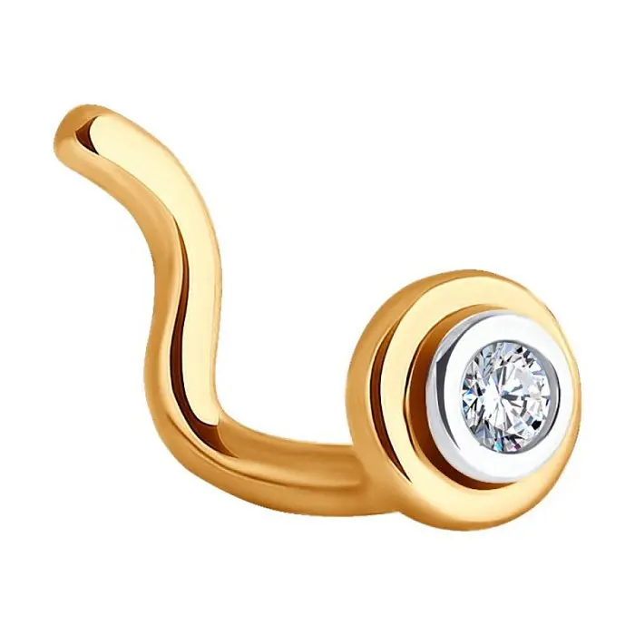 Пирсинг из красного золота