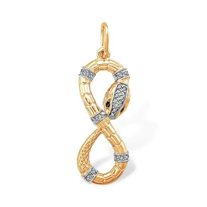 Подвеска декоративная из красного золота