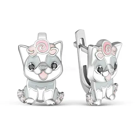 Серьги детские из серебра