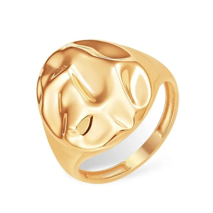 Кольцо декоративное из красного золота