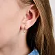 Серьги детские из красного золота