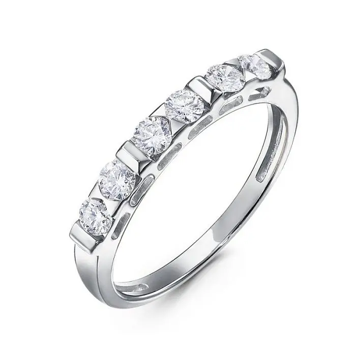 Кольцо декоративное из белого золота