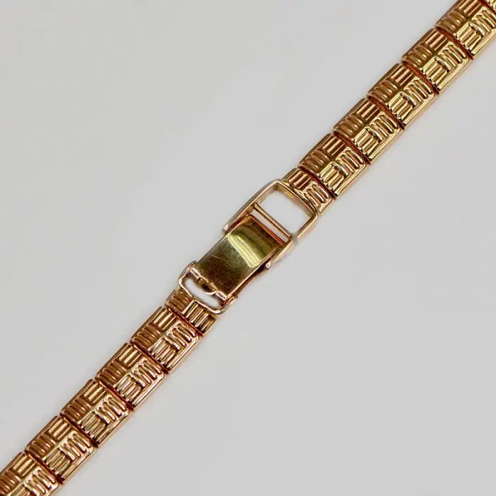 Браслет для часов из красного золота без вставок