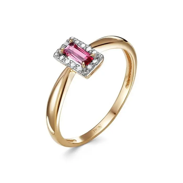 Кольцо декоративное из красного золота