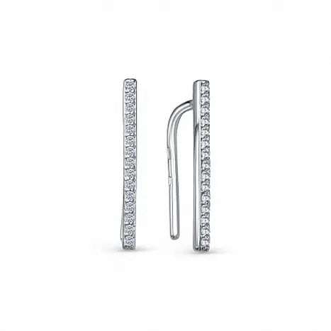 Серьги зажимы из серебра
