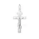 Подвеска крест из серебра