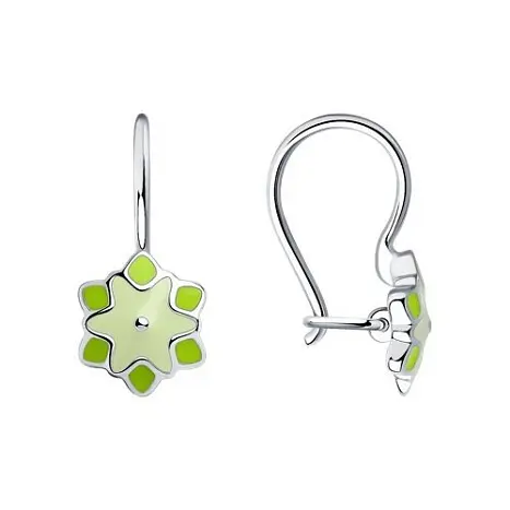 Серьги детские из серебра
