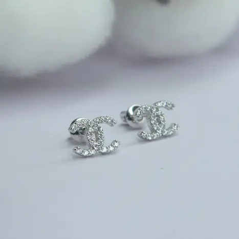 Серьги пуссеты из серебра
