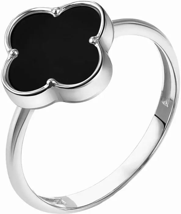 Кольцо декоративное из белого золота