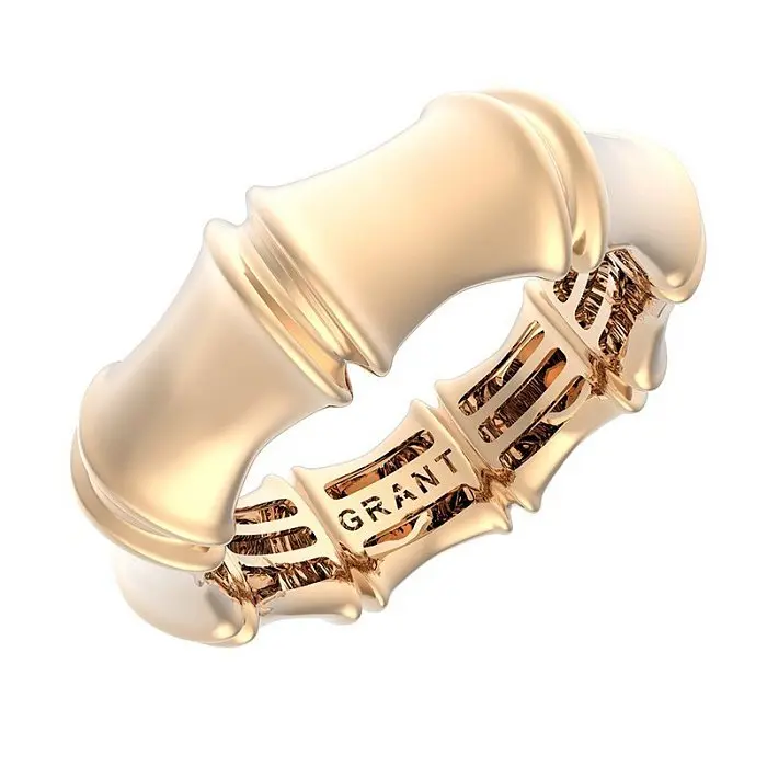 Кольцо декоративное из красного золота