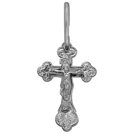 Подвеска крест из серебра