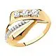 Кольцо декоративное из красного золота