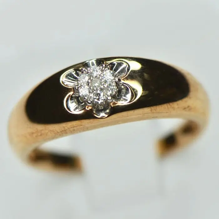 Кольцо декоративное из красного золота