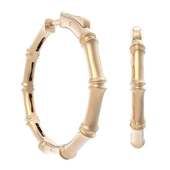 Серьги с английским замком из красного золота