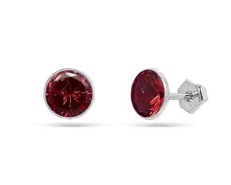 Серьги пуссеты из серебра