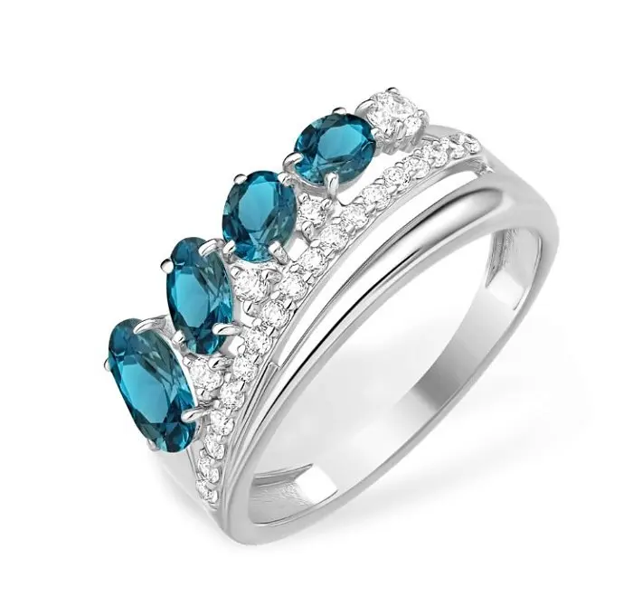 Кольцо декоративное из серебра