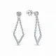 Серьги подвесные из серебра