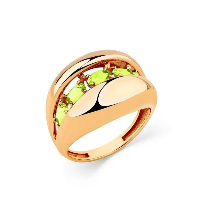 Кольцо декоративное из красного золота