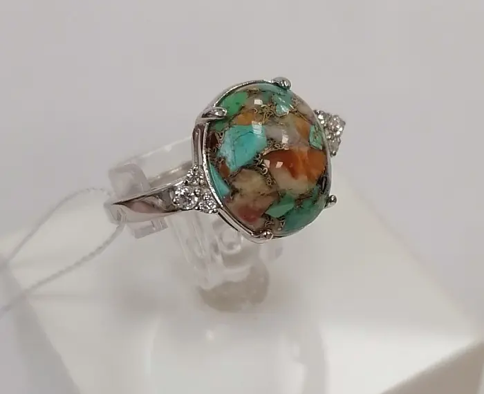 Кольцо декоративное из серебра