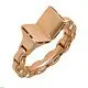 Кольцо декоративное из красного золота