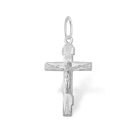 Подвеска крест из серебра