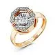 Кольцо декоративное из комбинированного золота