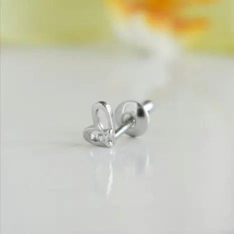 Серьги одиночные из серебра