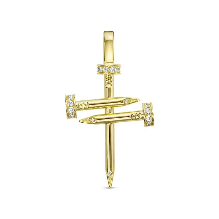 Подвеска декоративная из желтого золота