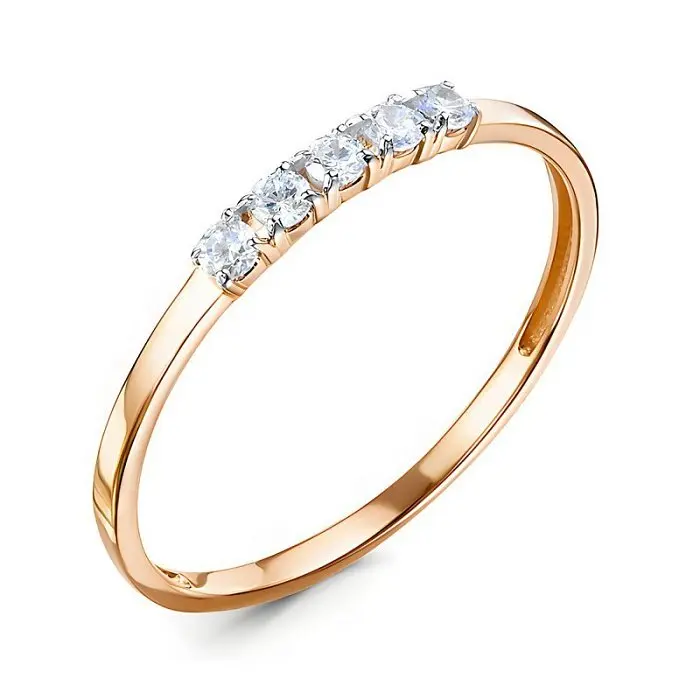 Кольцо декоративное из красного золота