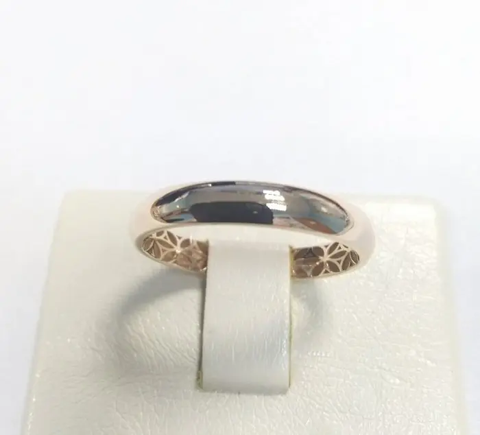 Кольцо обручальное из серебра