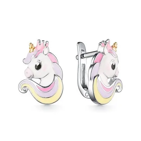 Серьги детские из серебра