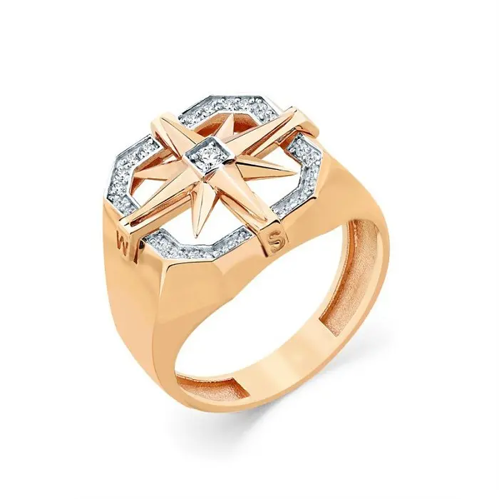 Печатка из красного золота