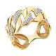 Кольцо декоративное из комбинированного золота
