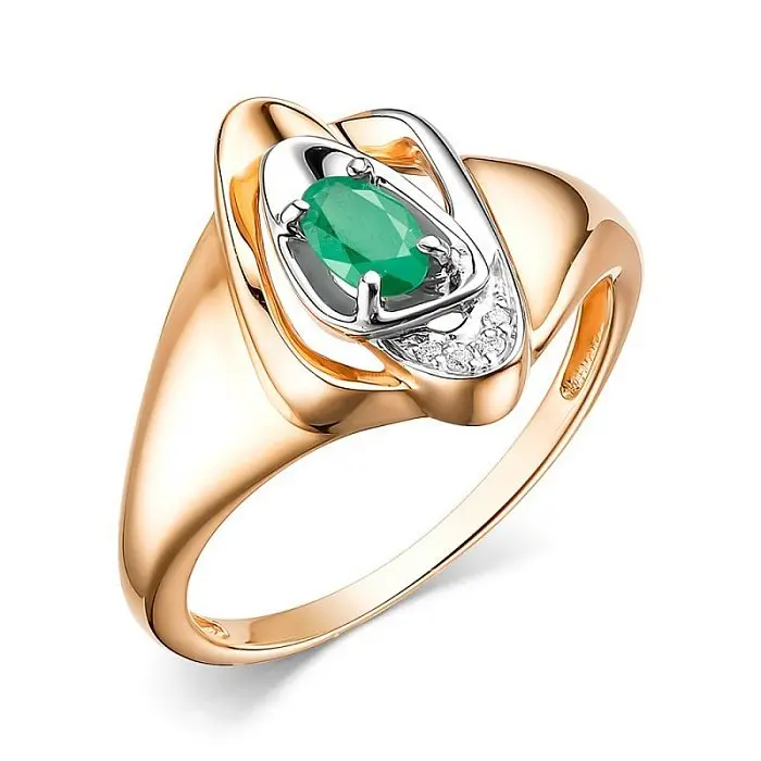 Кольцо декоративное из красного золота