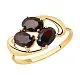 Кольцо декоративное из красного золота