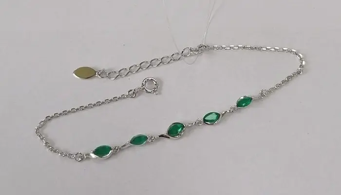 Браслет декоративный из серебра