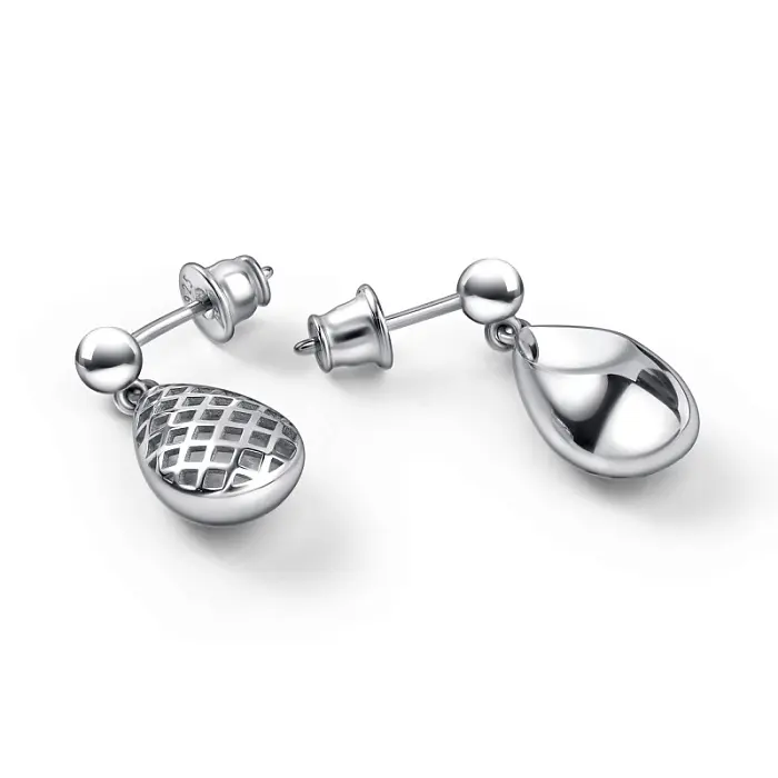 Серьги пуссеты из серебра